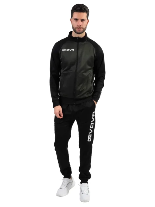CUBA POLARFLEECE Uniszex melegítő szett - Sötétzöld / Fekete