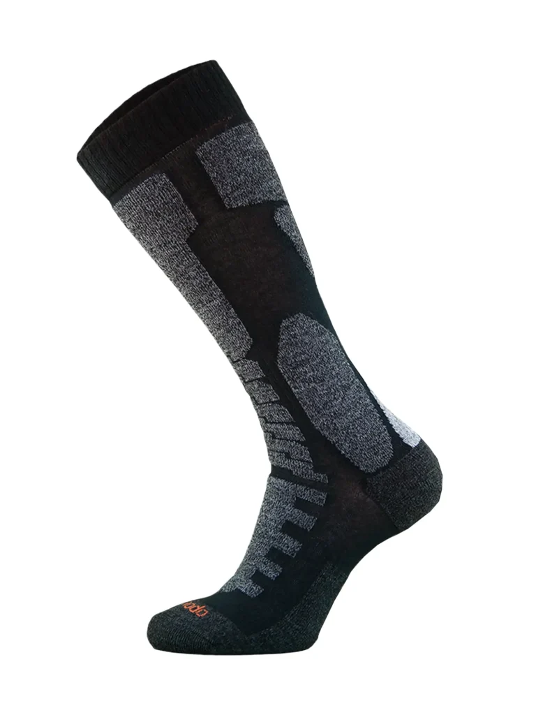 MOTO SUMMER Drytex +polycolon nyári hosszú motoros zokni - Fekete / Narancs
