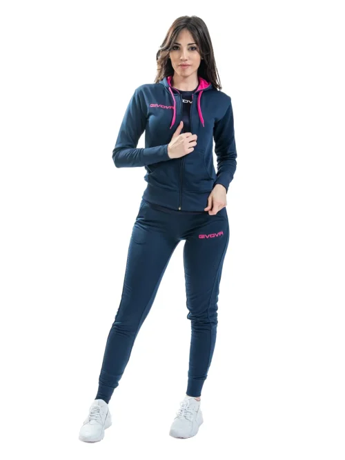 TUTA LADY Női 4 évszakos melegítő szett - Sötétkék / Pink