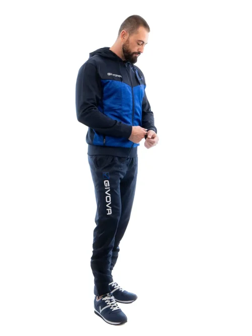 VISA MELANGE POLARFLEECE Uniszex polár melegítő szett - Sötétkék