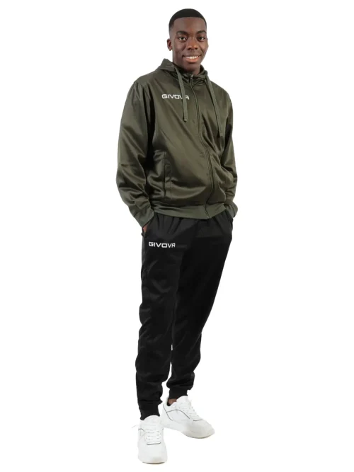 SORRENTO POLARFLEECE Uniszex melegítő szett - Khaki / Fekete