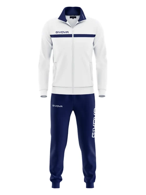 TUTA ONE POLARFLEECE Uniszex melegítő szett - Fehér / Sötétkék - 2XL