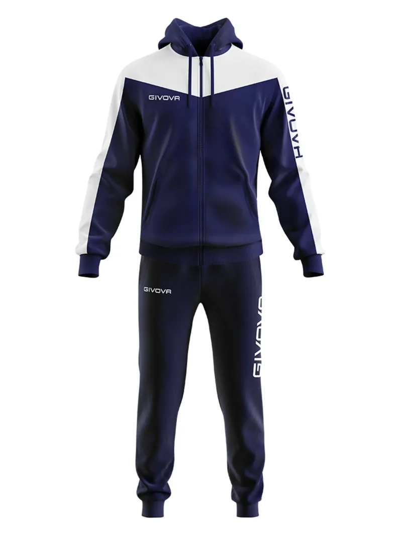TUTA ROMA POLARFLEECE Uniszex melegítő szett - Sötétkék / Fehér - Image 5