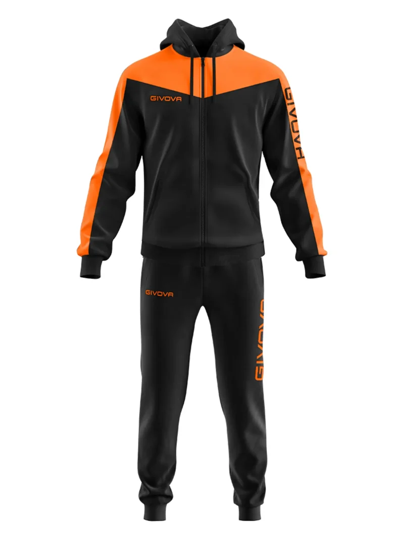 TUTA ROMA POLARFLEECE Uniszex melegítő szett - Fekete / Narancs - Image 4