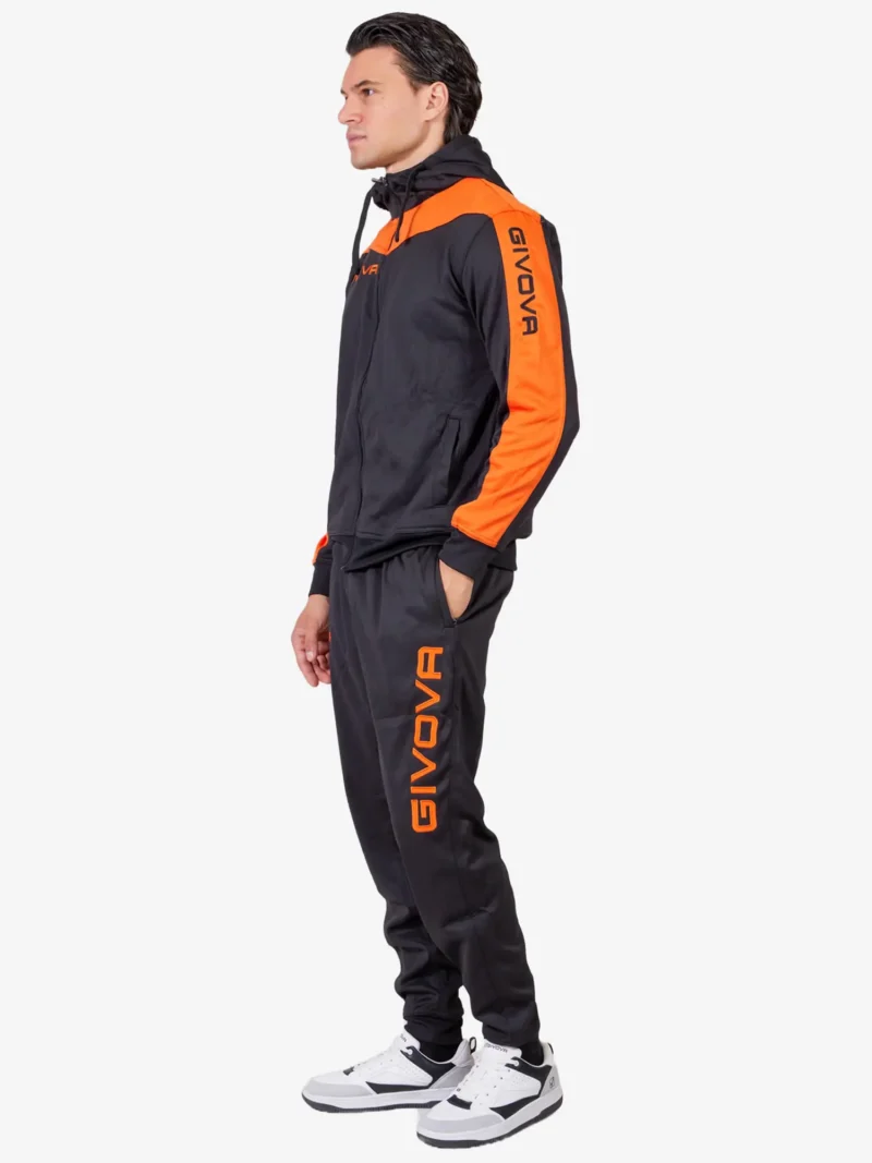 TUTA ROMA POLARFLEECE Uniszex melegítő szett - Fekete / Narancs - Image 2