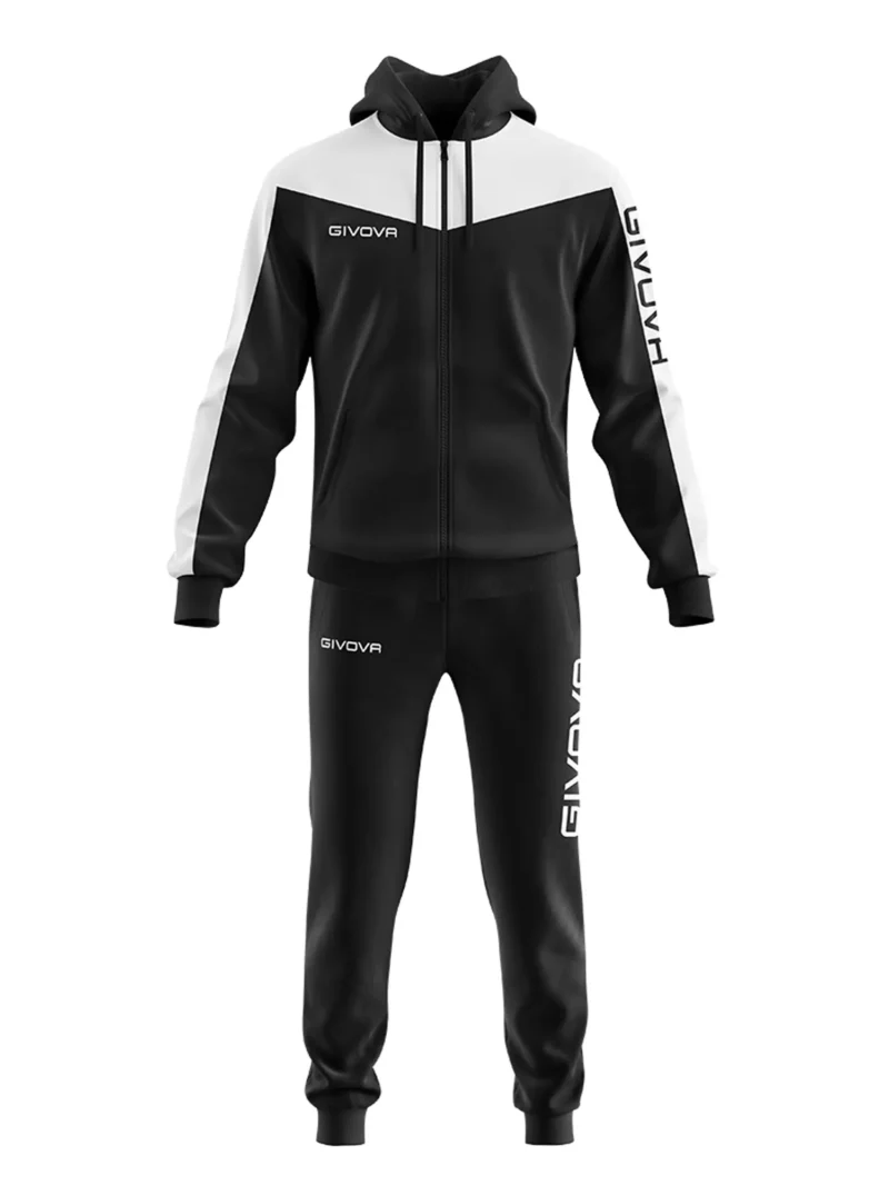 TUTA ROMA POLARFLEECE Uniszex melegítő szett - Fekete / Fehér - Image 8