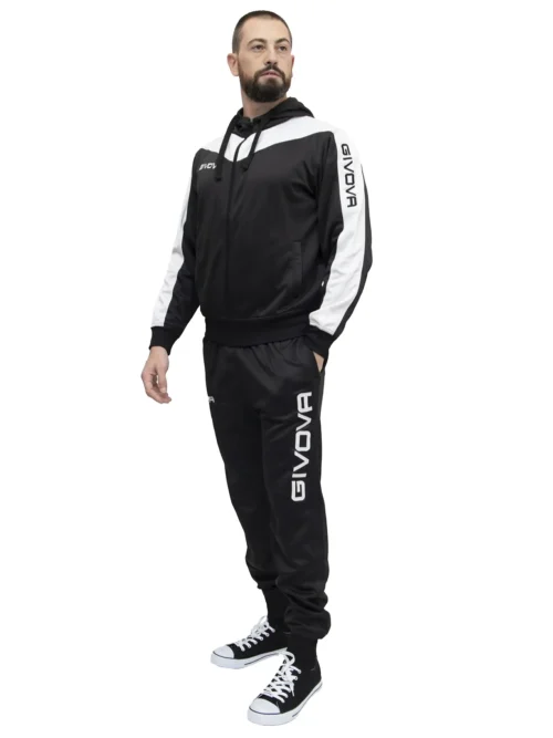 TUTA ROMA POLARFLEECE Uniszex melegítő szett - Fekete / Fehér