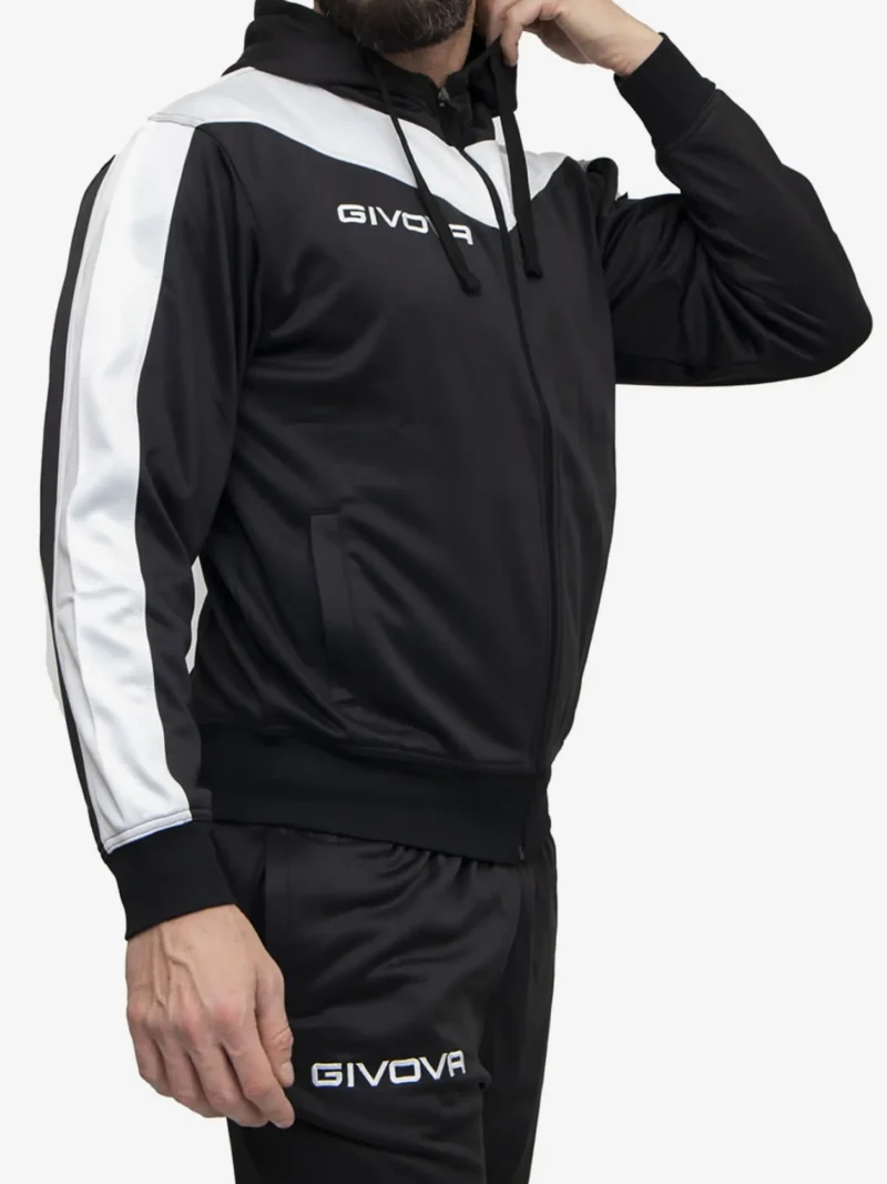 TUTA ROMA POLARFLEECE Uniszex melegítő szett - Fekete / Fehér - Image 5