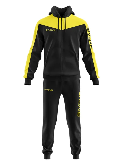 TUTA ROMA POLARFLEECE Uniszex melegítő szett - Fekete / Sárga - S
