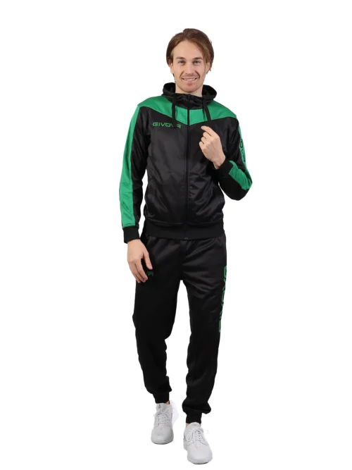 TUTA ROMA POLARFLEECE Uniszex melegítő szett - Fekete / Zöld