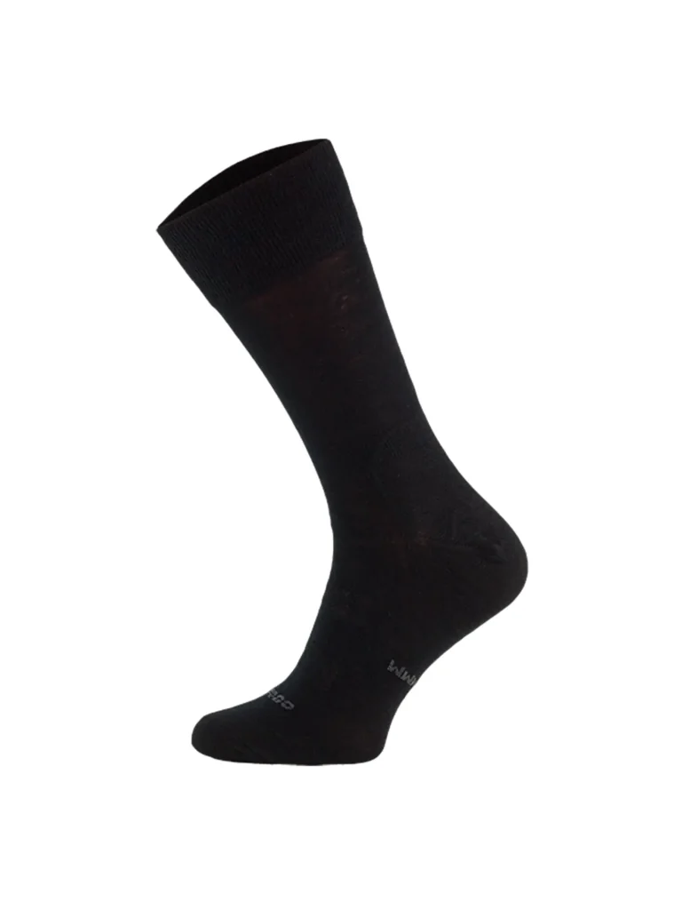 MERINO LINER merinó gyapjú túrazokni - Fekete