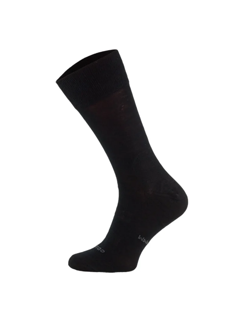 MERINO LINER merinó gyapjú túrazokni - Fekete