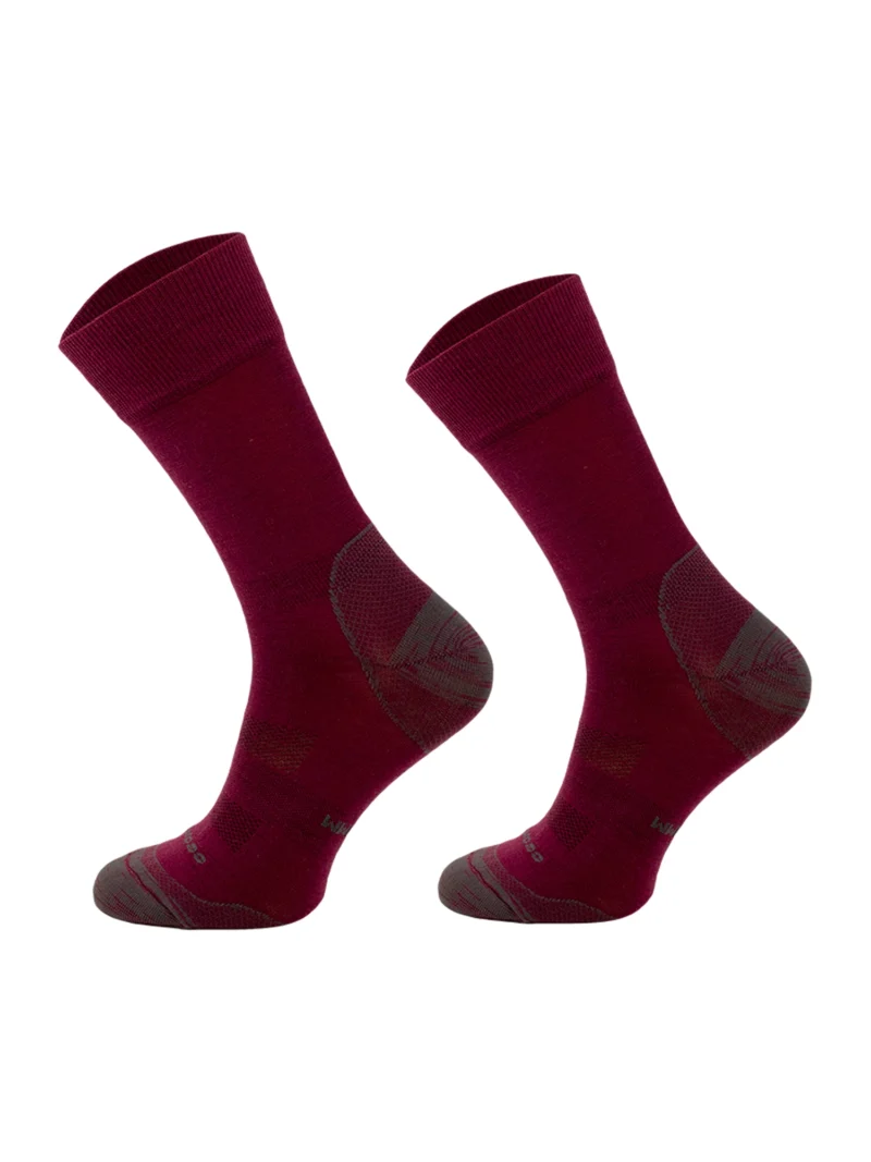 MERINO LINER merinó gyapjú túrazokni - Bordó - Image 2