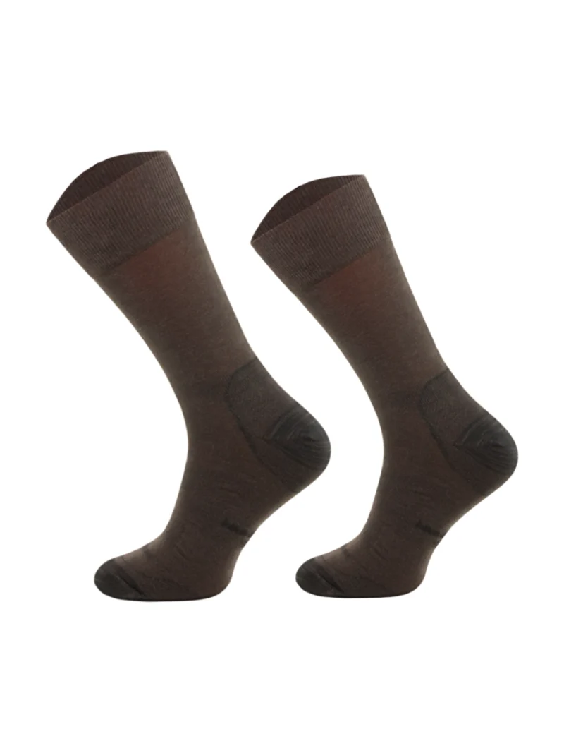MERINO LINER merinó gyapjú túrazokni - Barna - Image 2