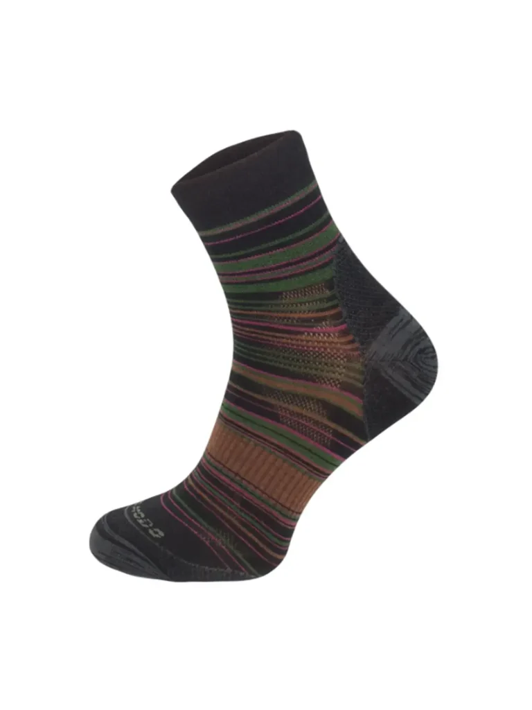 LIGHTWEIGHT OUTDOOR STRIPS Merinó gyapjú túrazokni - Fekete 1