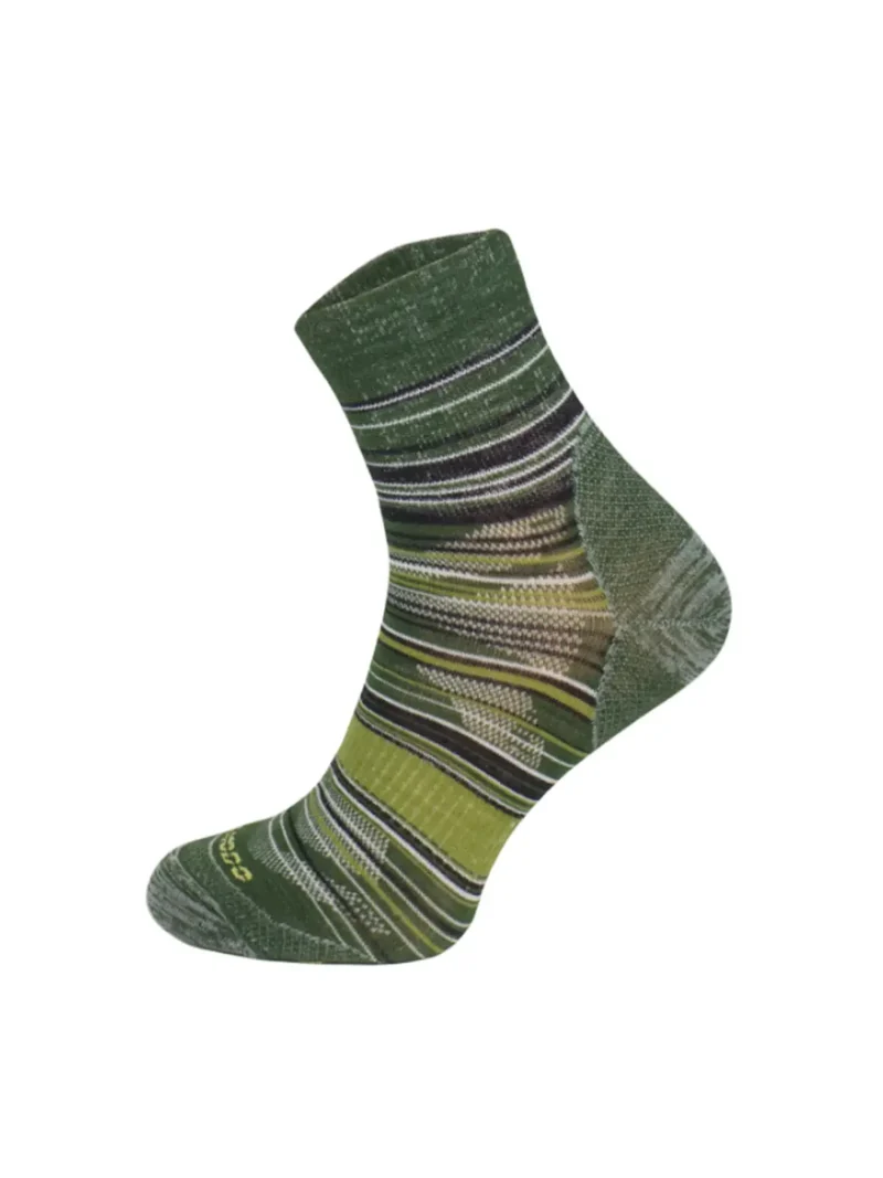 LIGHTWEIGHT OUTDOOR STRIPS Merinó gyapjú túrazokni - Zöld