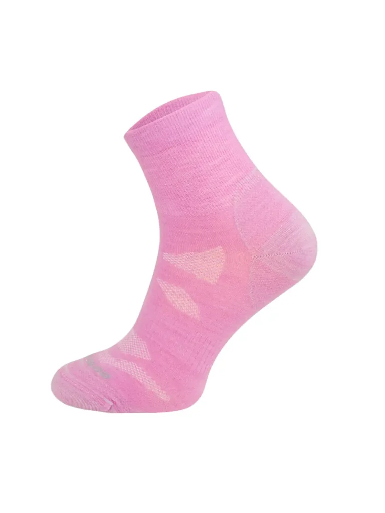 LIGHTWEIGHT OUTDOOR FRESH Merinó gyapjú túrazokni - Pink