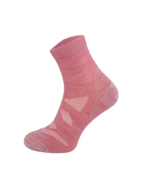 LIGHTWEIGHT OUTDOOR FRESH Merinó gyapjú túrazokni - Rózsaszín
