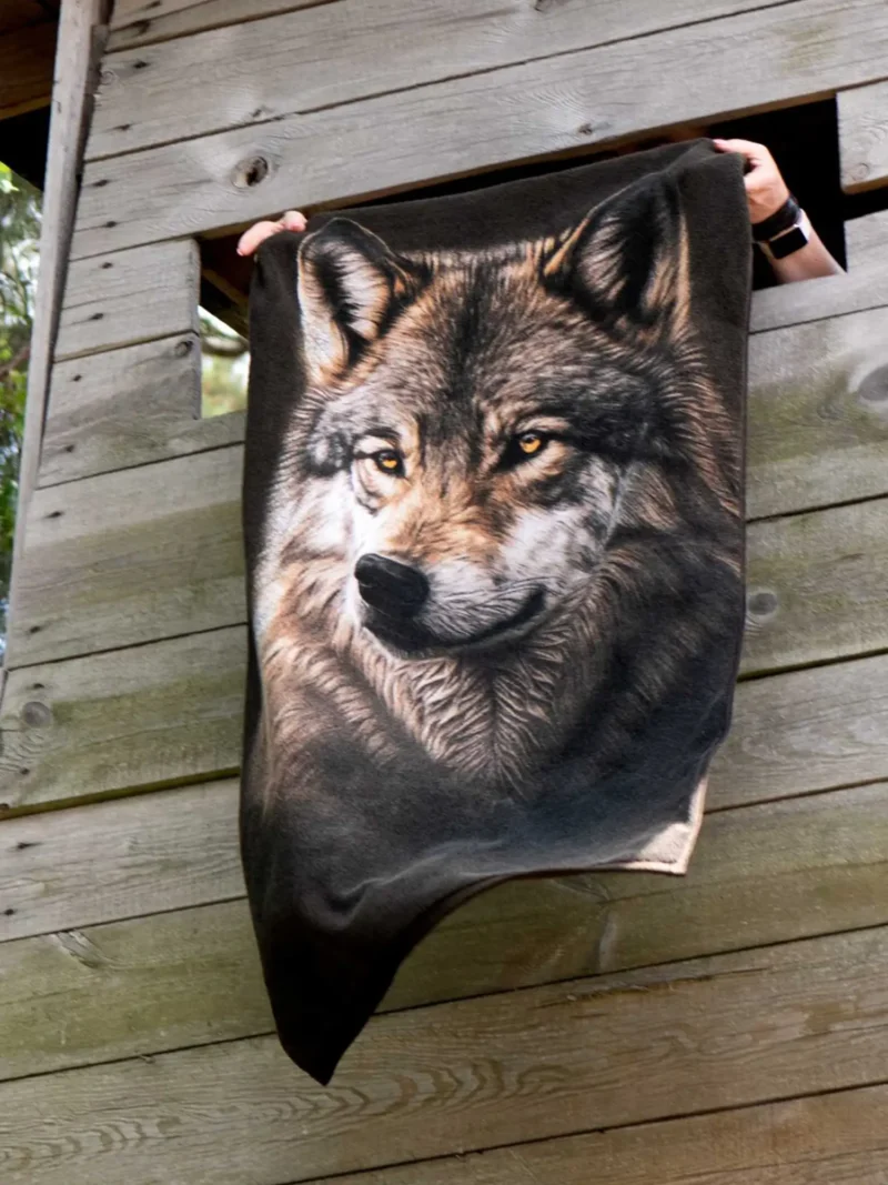 HUNTER Extra vastag vadász törölköző - Farkas - Image 6