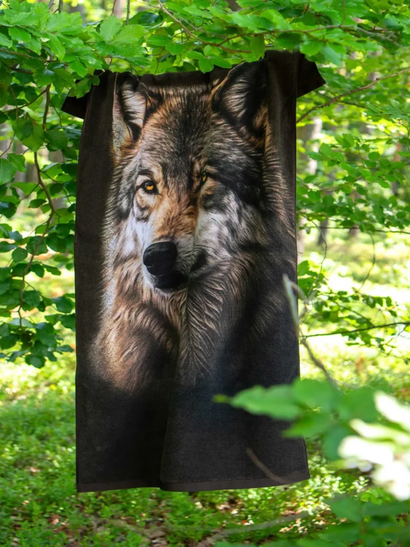 HUNTER Extra vastag vadász törölköző - Farkas - Image 4