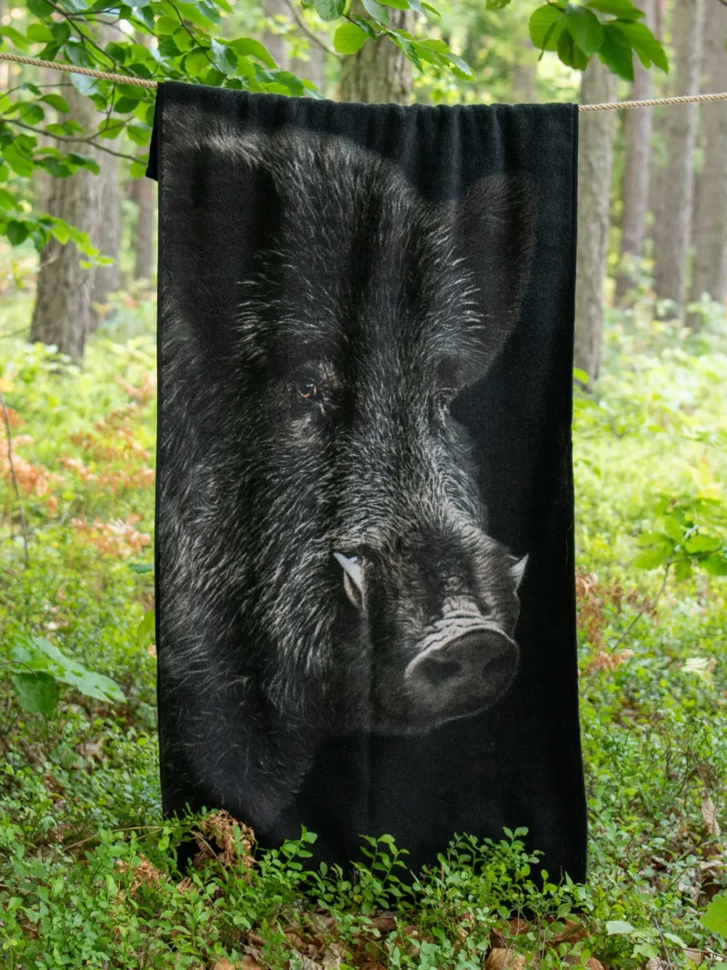 HUNTER Extra vastag vadász törölköző - Vaddisznó - Image 3