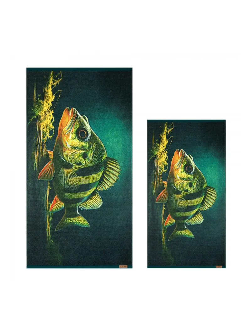 ANGLER Extra vastag horgász törölköző - Sügér - Image 2