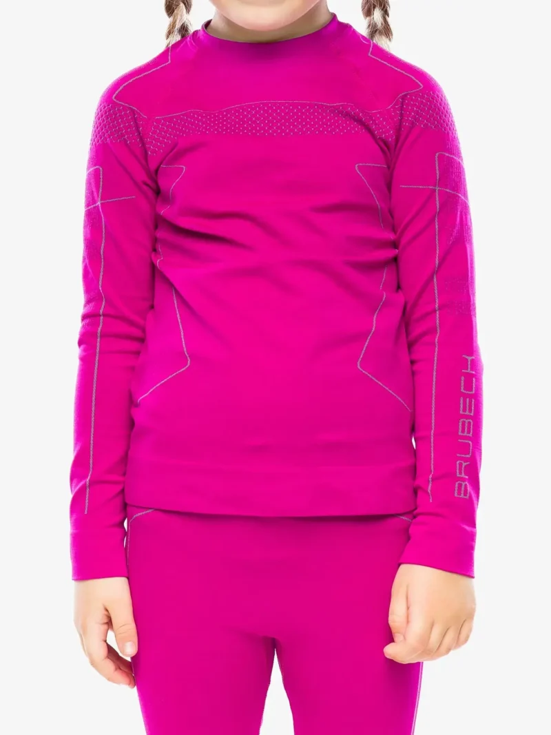 THERMO KIDS Kisgyermek aláöltöző felső - Fukszia / Szürke - Image 8