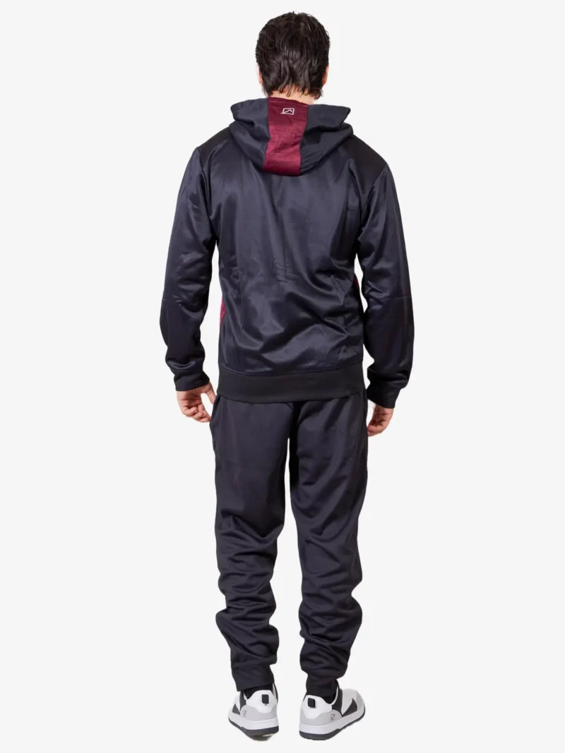 VISA MELANGE POLARFLEECE Uniszex polár melegítő szett - Fekete / Bordó - Image 3