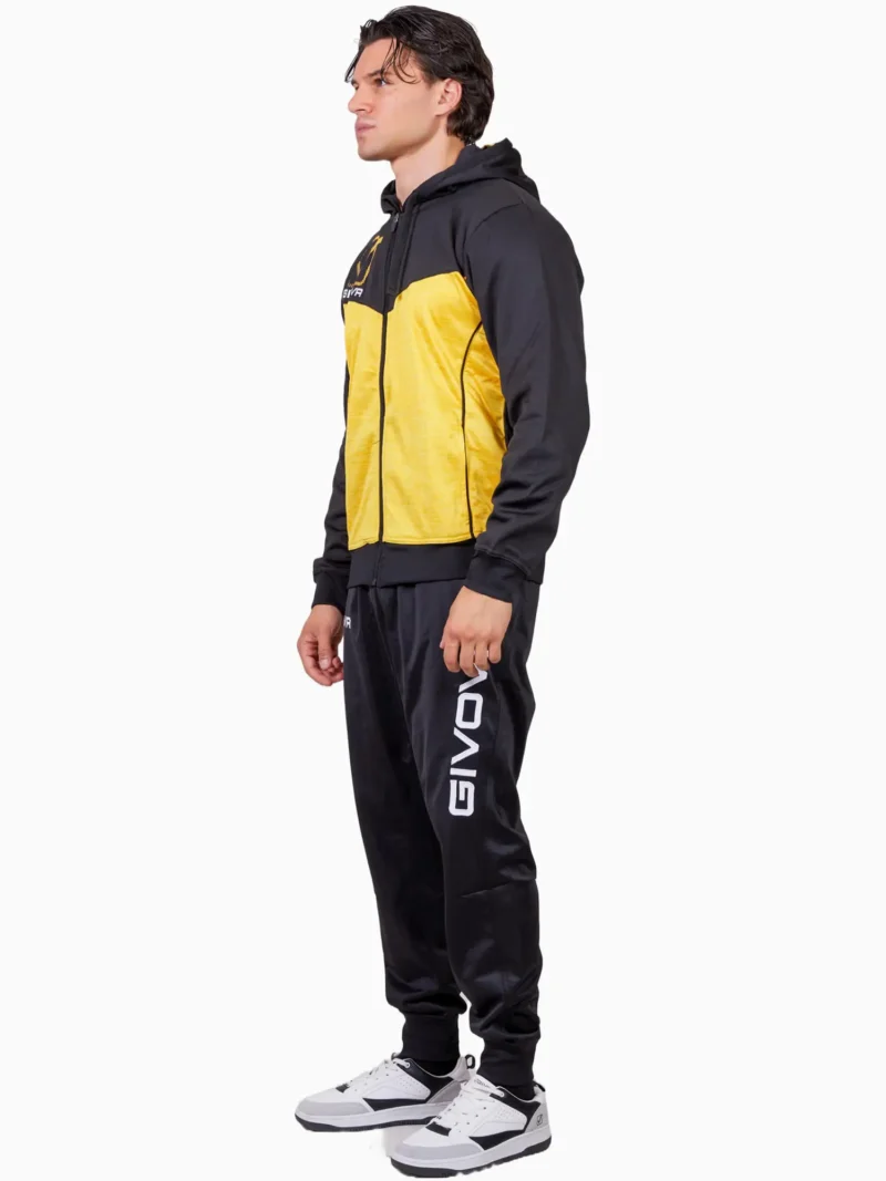 VISA MELANGE POLARFLEECE Uniszex polár melegítő szett - Fekete / Sárga - Image 2