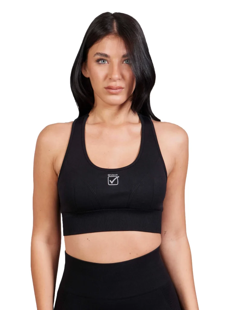 PERFORMANCE Női fitnesz sportmelltartó top - Fekete