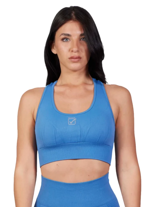 PERFORMANCE Női fitnesz sportmelltartó top - Kék