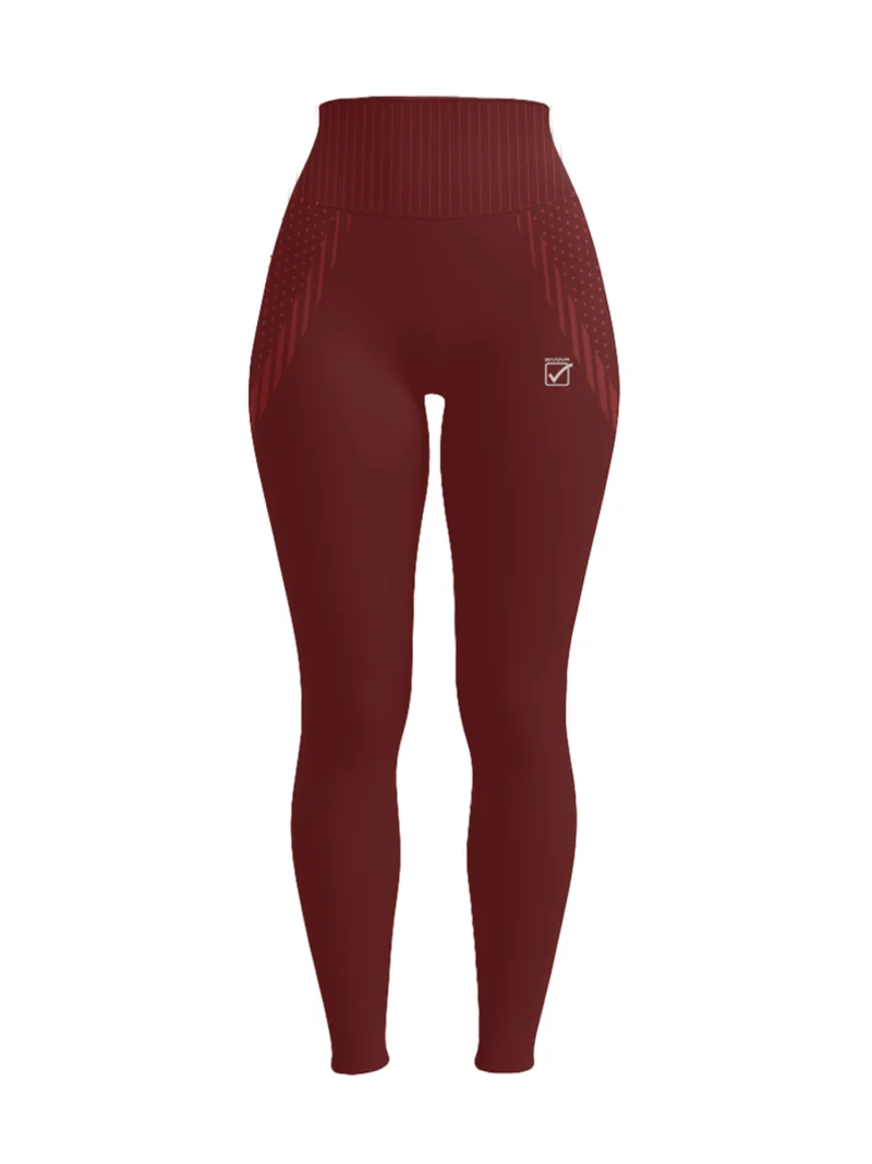 PERFORMANCE Női fitnesz leggings - Bordó - Image 3
