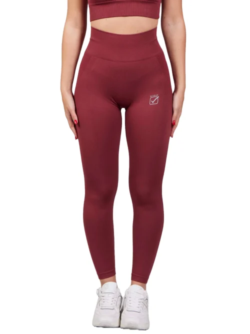 PERFORMANCE Női fitnesz leggings - Bordó