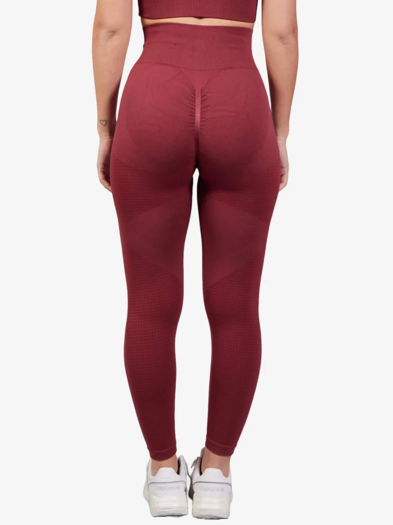 PERFORMANCE Női fitnesz leggings - Bordó - Image 2
