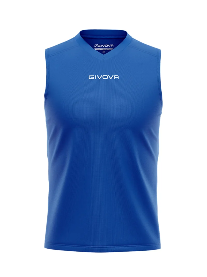 GIVOVA ONE MICROMESH Uniszex ujjatlan légáteresztő sportmez - Kék - Image 5