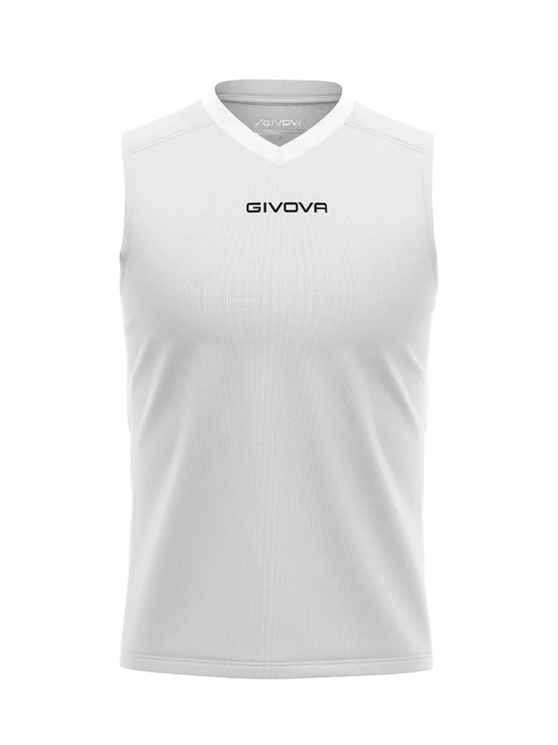 GIVOVA ONE MICROMESH Uniszex ujjatlan légáteresztő sportmez - Fehér - Image 5