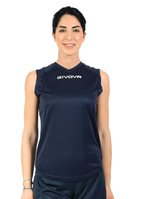 GIVOVA ONE MICROMESH Uniszex ujjatlan légáteresztő sportmez - Sötétkék