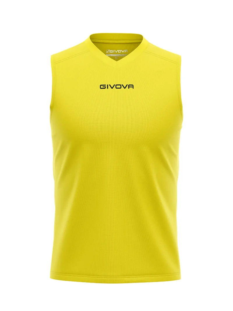 GIVOVA ONE MICROMESH Uniszex ujjatlan légáteresztő sportmez - Sárga - Image 5