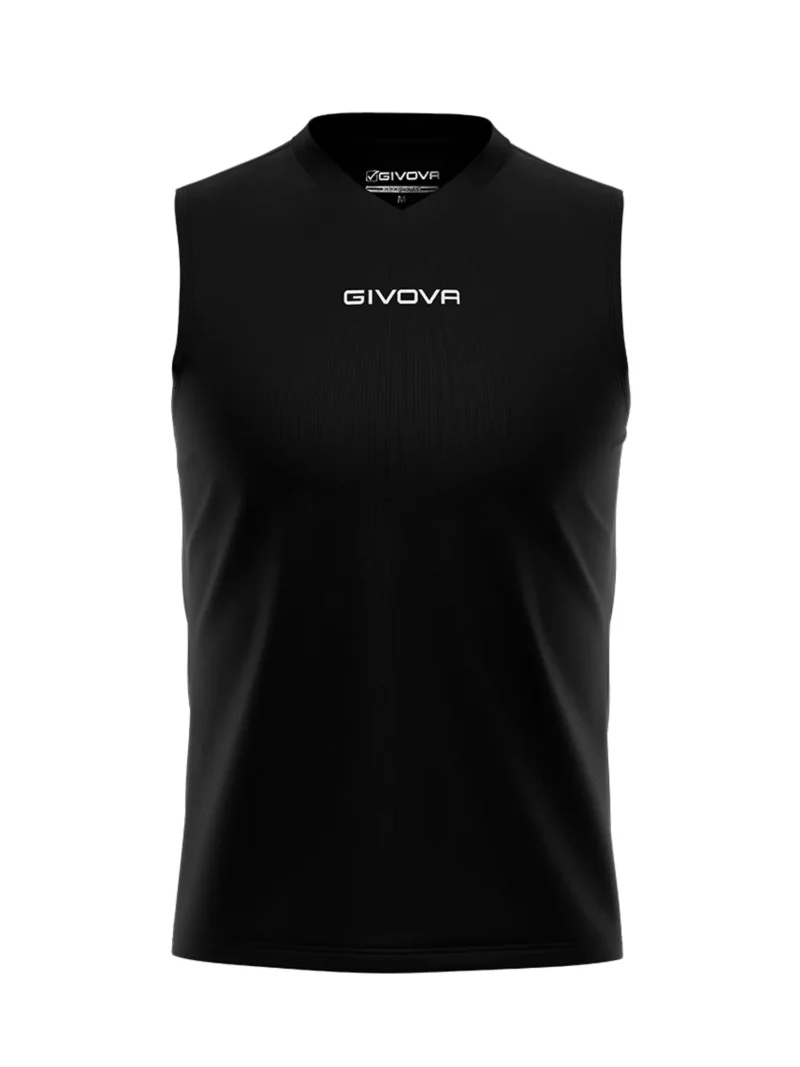 GIVOVA ONE MICROMESH Uniszex ujjatlan légáteresztő sportmez - Fekete - Image 2