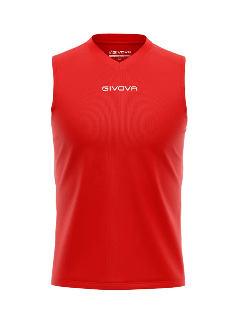 GIVOVA ONE MICROMESH Uniszex ujjatlan légáteresztő sportmez - Piros - Image 6
