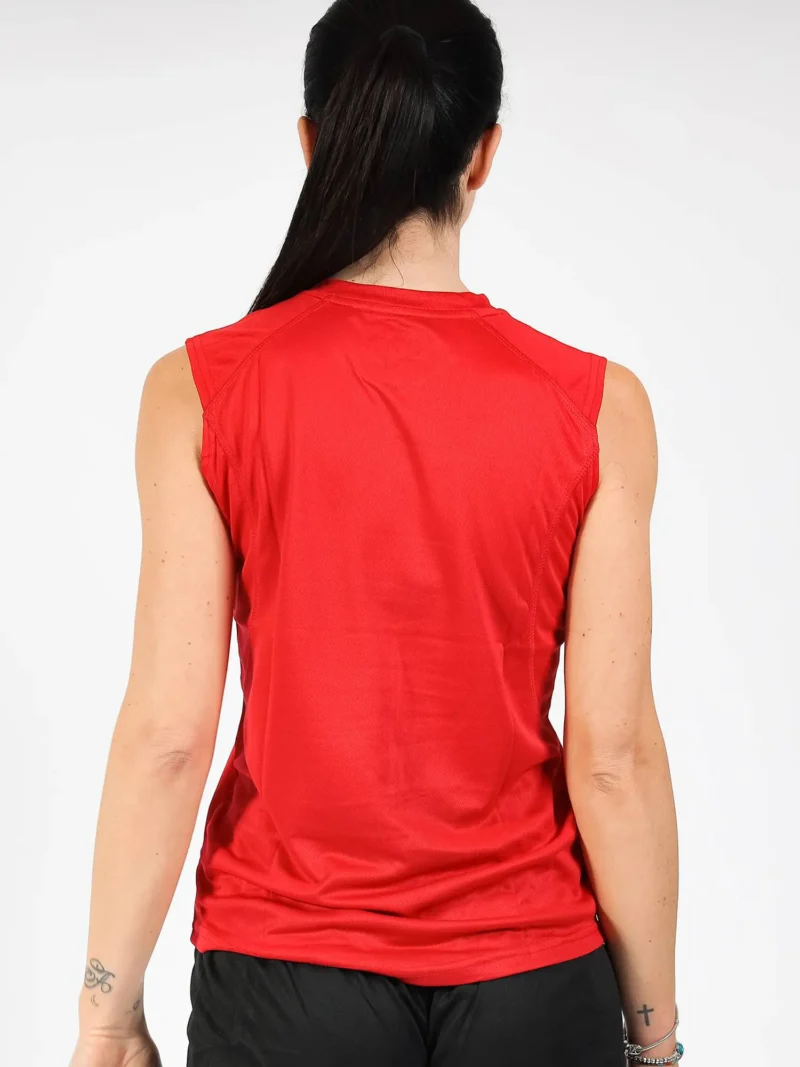 GIVOVA ONE MICROMESH Uniszex ujjatlan légáteresztő sportmez - Piros - Image 2