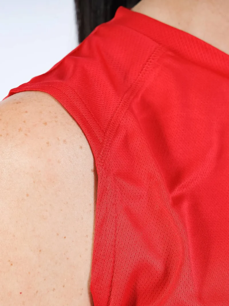 GIVOVA ONE MICROMESH Uniszex ujjatlan légáteresztő sportmez - Piros - Image 4