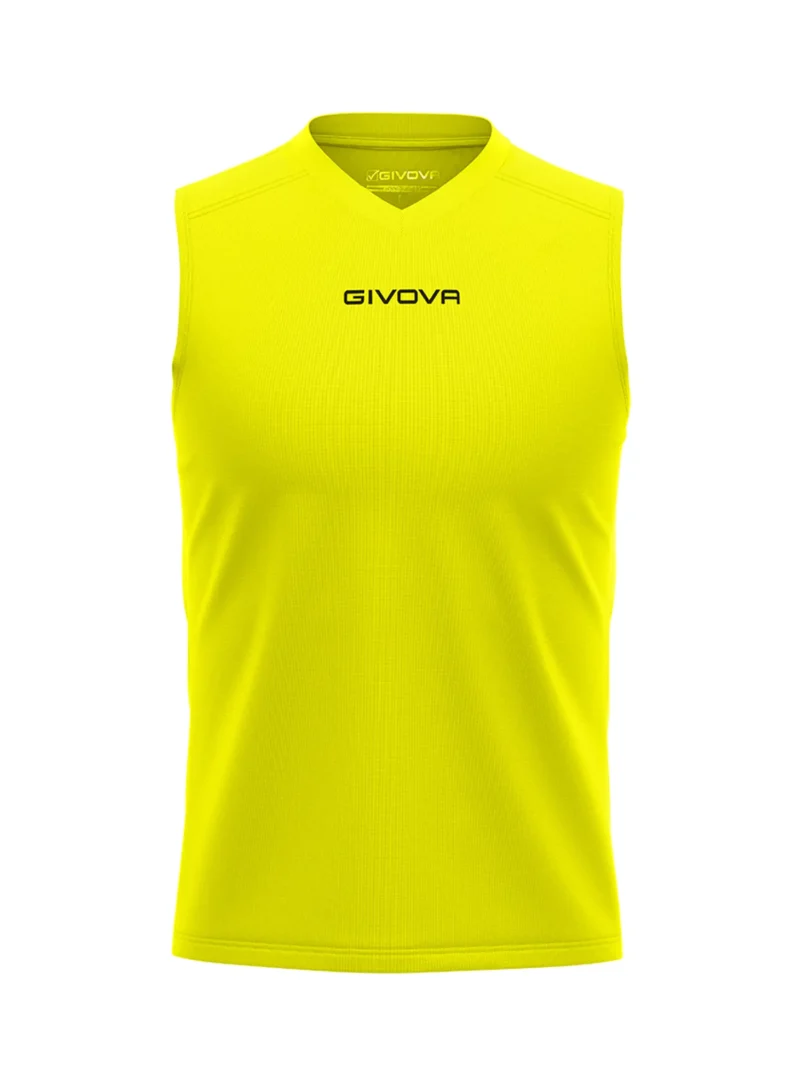 GIVOVA ONE MICROMESH Uniszex ujjatlan légáteresztő sportmez - Neonsárga - Image 5
