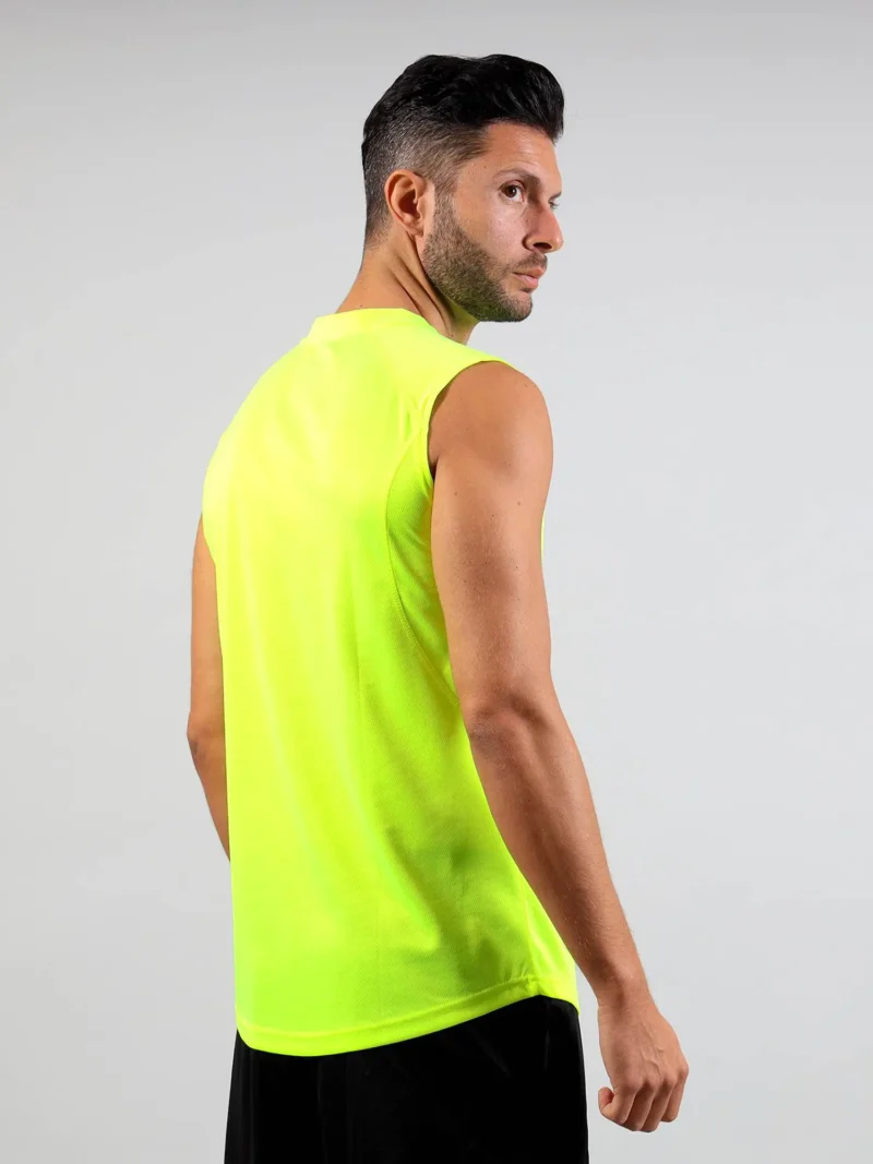 GIVOVA ONE MICROMESH Uniszex ujjatlan légáteresztő sportmez - Neonsárga - Image 2