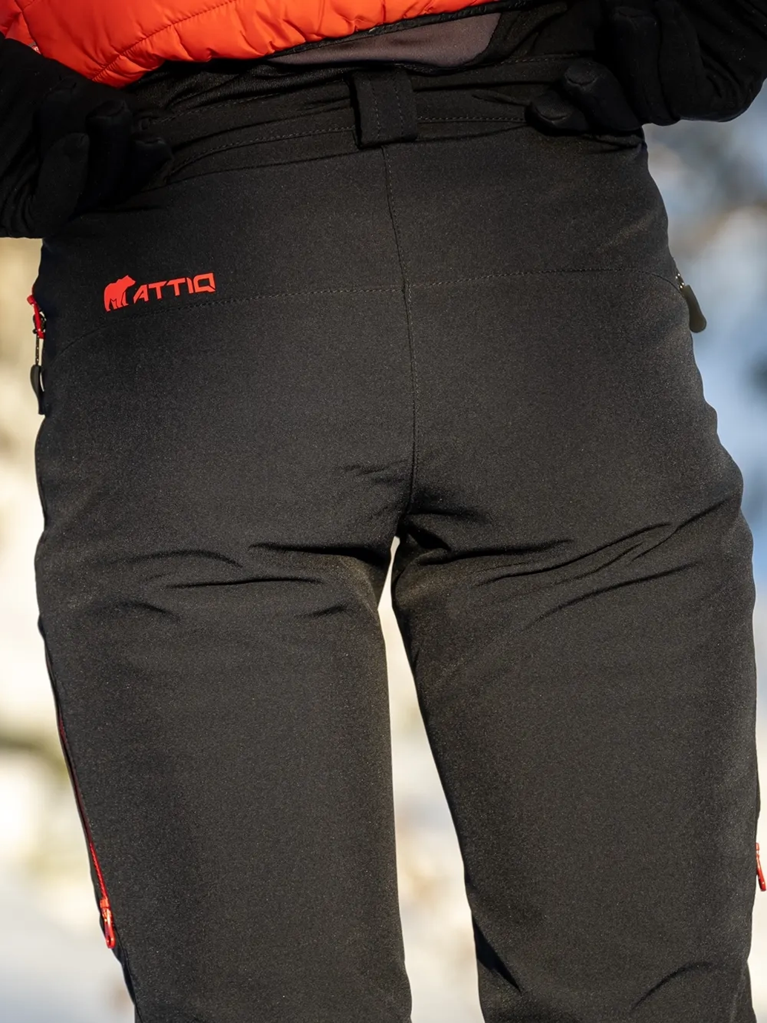 SOFTSHELL OUTDOOR Női vízálló nadrág – Fekete / Piros 10 SOFTSHELL OUTDOOR Női vízálló nadrág - Fekete / Piros - Image 8