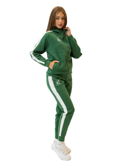 TUTA GALLERY Uniszex pamut melegítő szett - Zöld