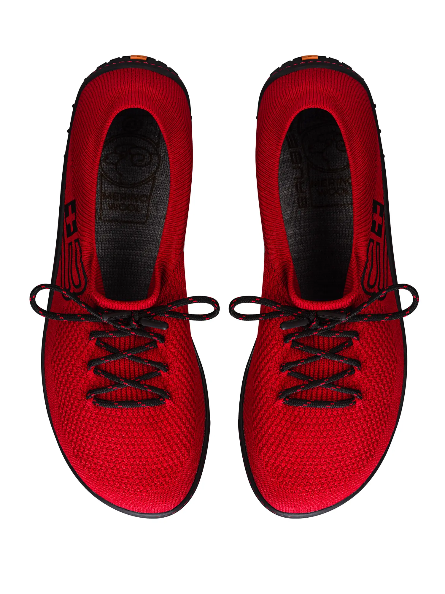 BAREFOOT 25′ Férfi merinó gyapjú mezítlábas cipő – Piros / Fekete 7 BAREFOOT 25' Férfi merinó gyapjú mezítlábas cipő - Piros / Fekete - Image 4