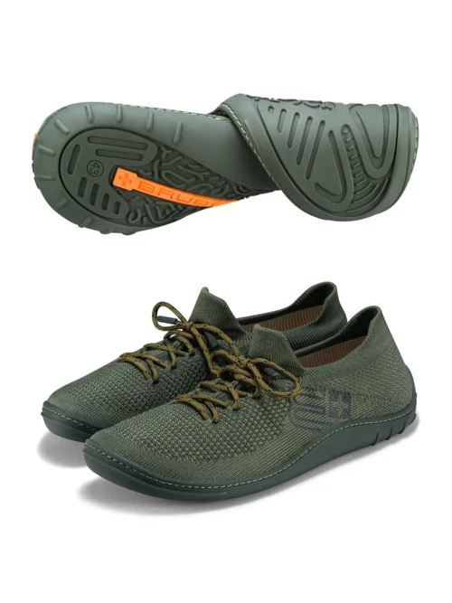 BAREFOOT 25' Férfi merinó gyapjú mezítlábas cipő - Khaki