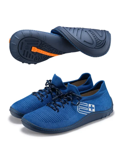 BAREFOOT 25' Férfi merinó gyapjú mezítlábas cipő - Kék / Sötétkék