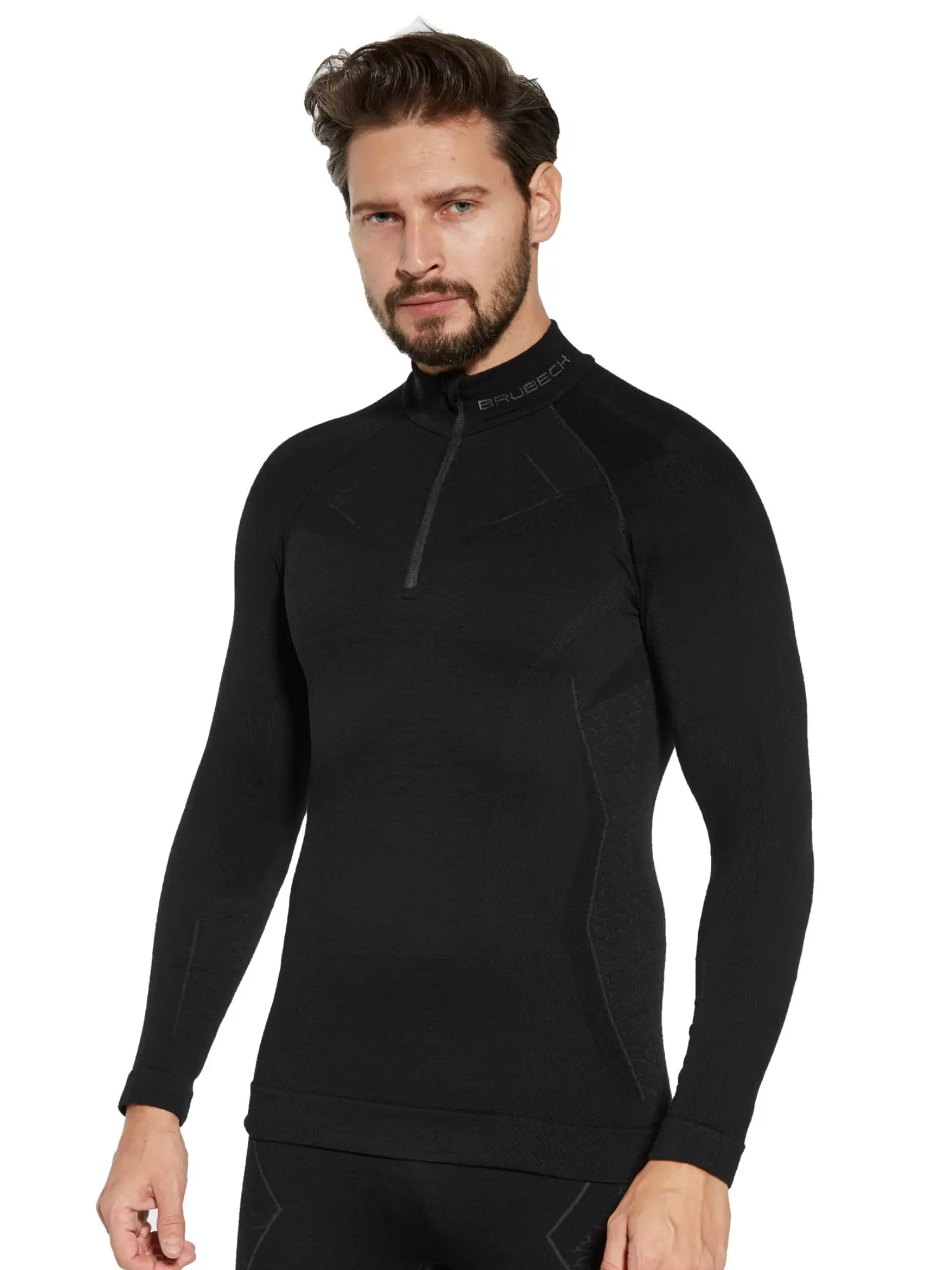 EXTREME MERINO Férfi merinó gyapjú cipzáras aláöltözet felső – Fekete 4 EXTREME MERINO Férfi merinó gyapjú cipzáras aláöltözet felső - Fekete